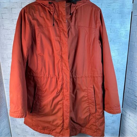 L.L. Bean Womens Winter Fleece Hooded Coat pockets rain snow resistant plus size - Picture 3 of 11